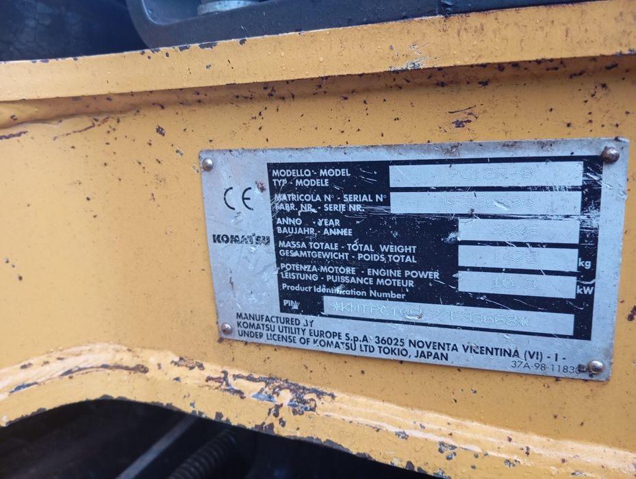 Miniexcavator Komatsu