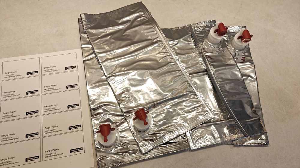 Pungi Bag in Box pentru imbuteliat suc natural si vin