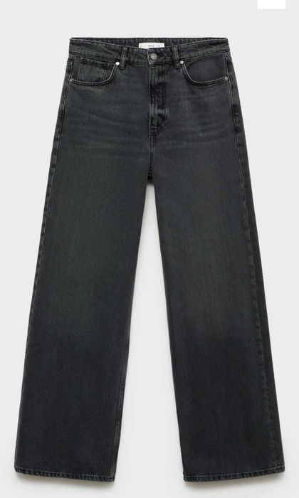 Дънки с ниска талия и широки крачоли. Размер 44