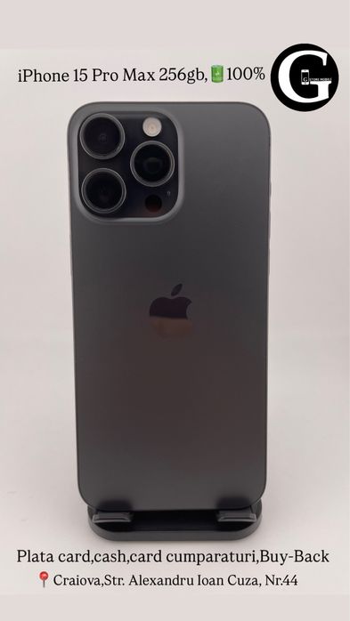 G Store Mobile! OFERTA: iPhone 15 Pro Max 256gb,100%!