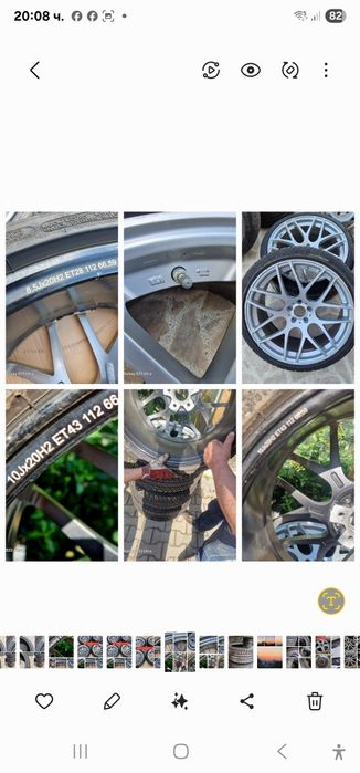 Mercedes BMW 20цола TOP джанти Спорт пакет Внос от Германия Перфектно