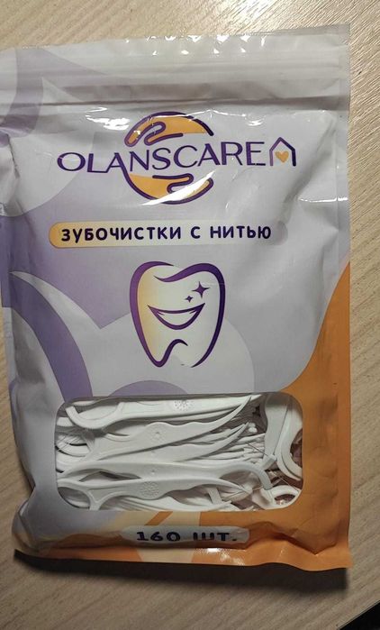 Продаю зубочистки с нитью Флоссеры новые упаковка 150 штук