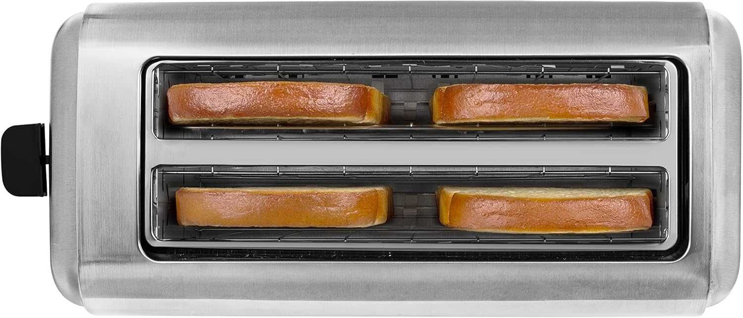 Princess Тостер за 4 Филийки, 1750W, Неръждаема стомана
