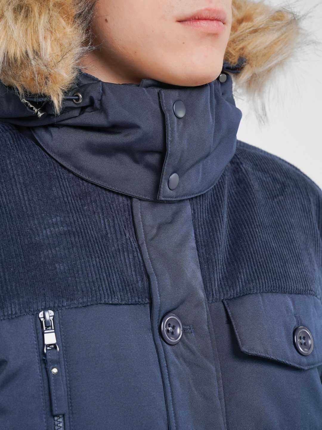 -40% Мужская зимняя куртка аляска, с мехом, до -20С