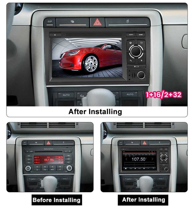 Navigatie Audi A4 B6 B7 SEAT EXEO din 2001 - 2008, Garantie 4 GB