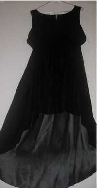 Шифоновое Черное платье, летнее, на 40-42 размер - 5000 тенге