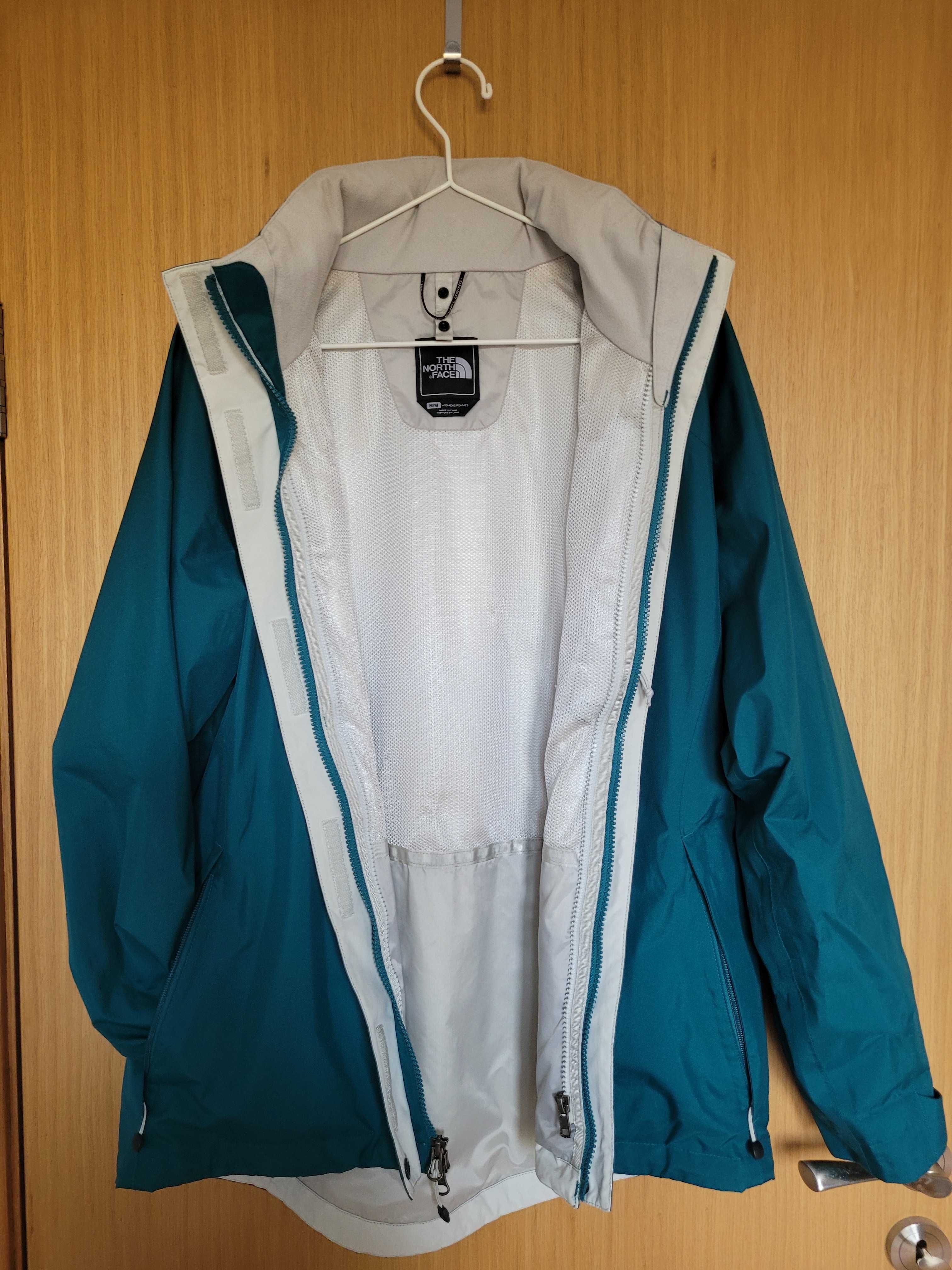 The North Face Goretex зелено дамско водоустойчиво яке размер М