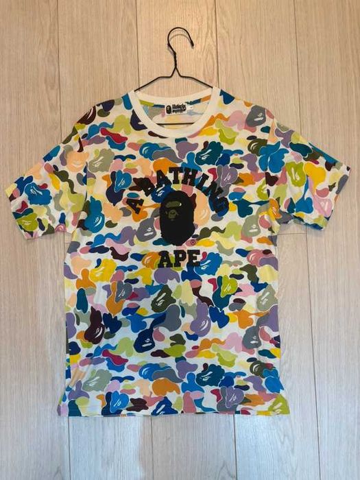 Bape Ultimate Multi Camo College Logo Tee