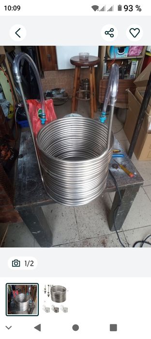 Vând serpentină inox