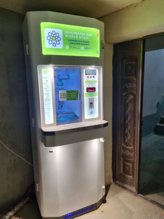 Biznes uchun Vadomat filterlangan suv sotush uchun