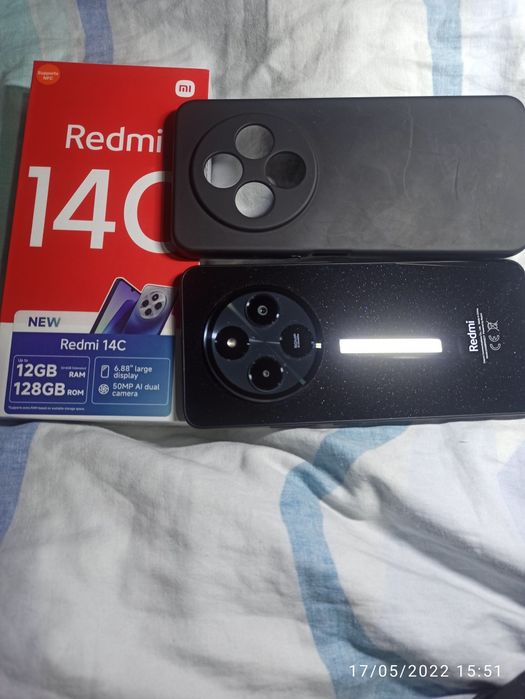 REDMI 14C, 6/128 Gbyte, IMPECABIL, full box, aproape nou.