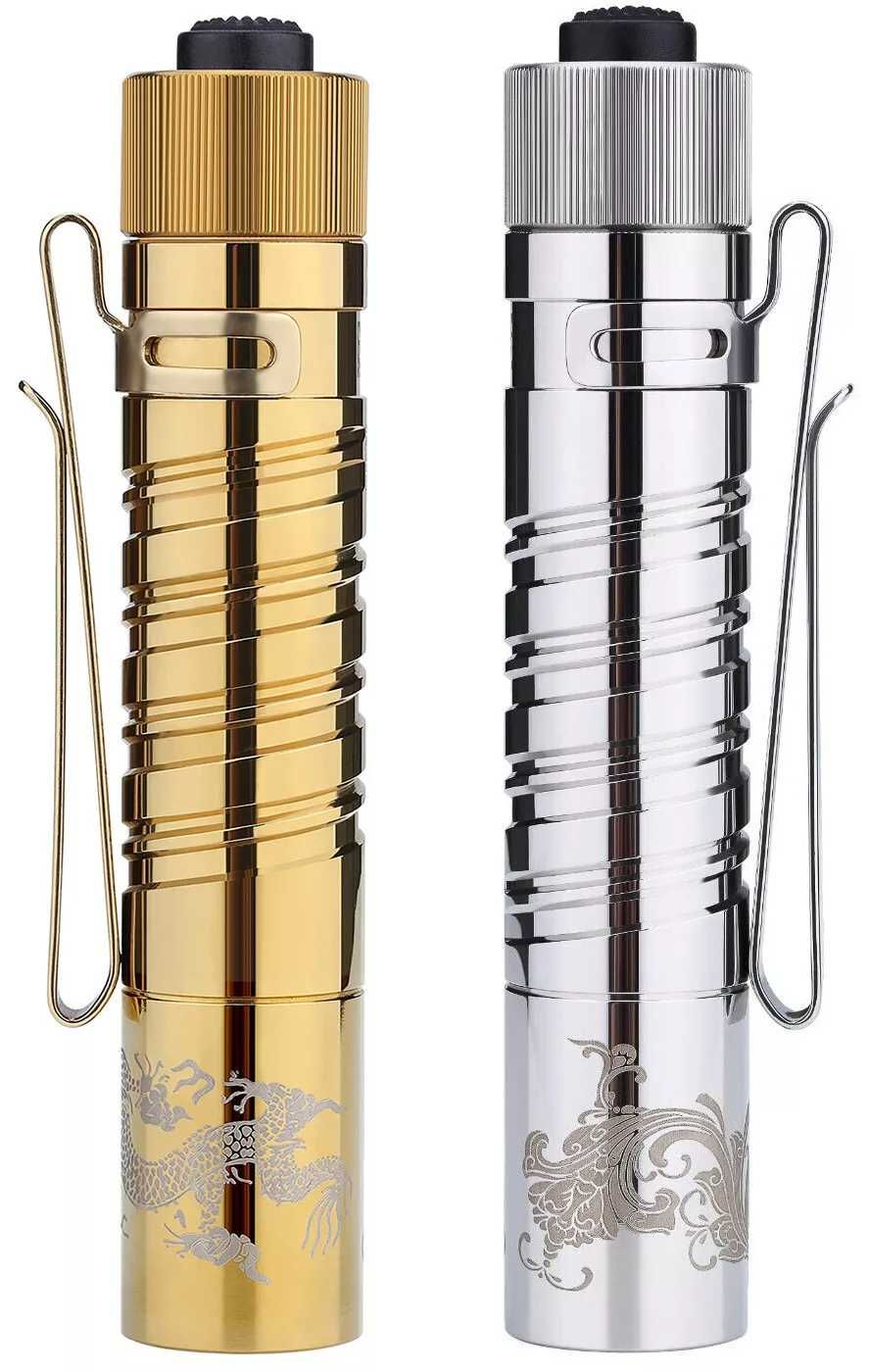 Lanterne Olight I5T EOS SS Golden & SS Silvery, kit, foarte rare