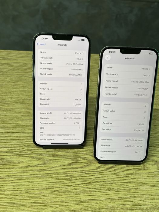 Iphone 13 Pro Max, memorie interna 128GB/ 256GB