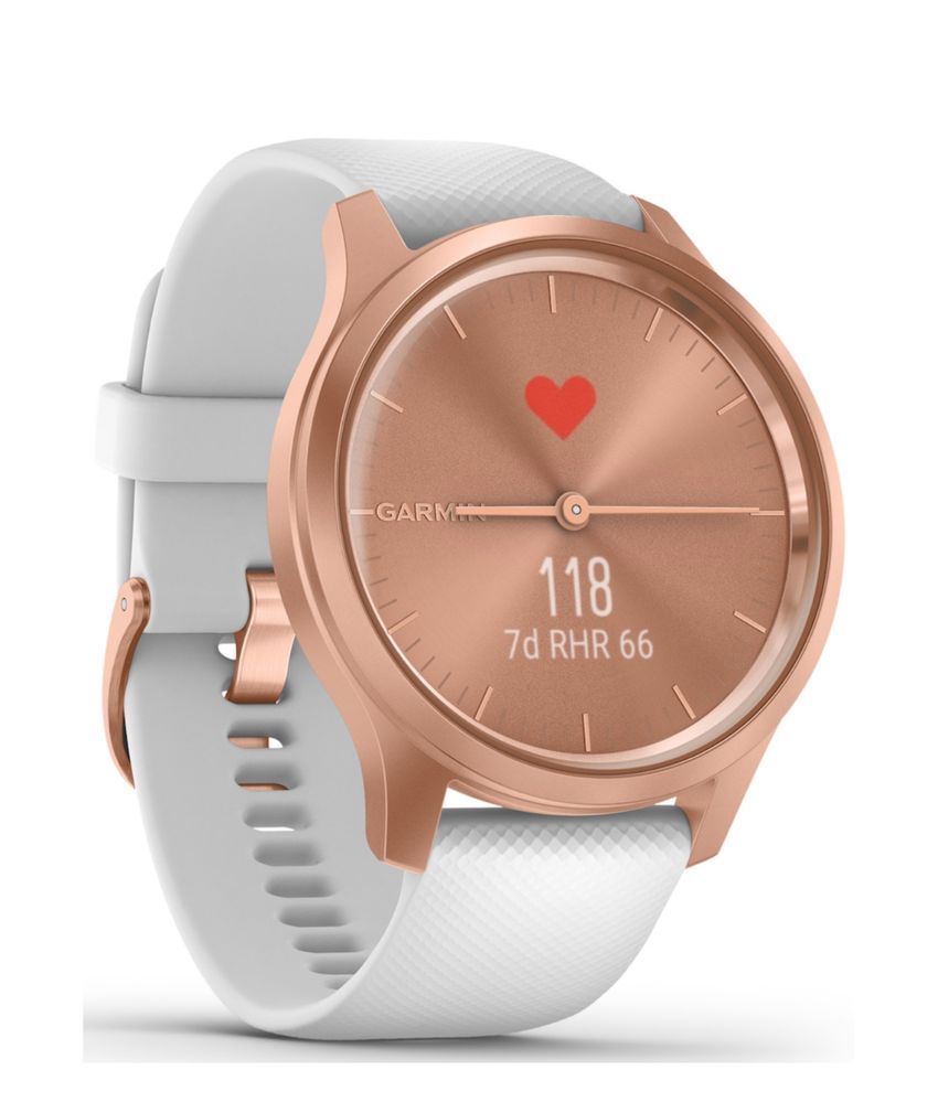 Ceas Smartwatch Garmin Vivomove Style, Rose Gold/White, Silicone