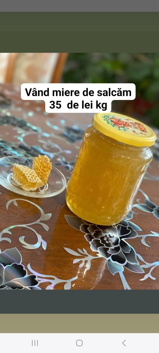 Vând miere de salcâm 35 lei kg