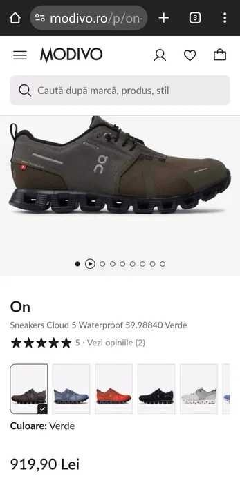 Adidasi sneakers On Cloud 5 Waterproof Swiss Engineering marimea 49