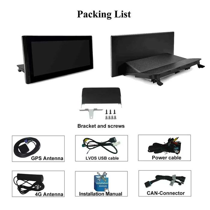 Мултимедия за Audi Q3 Двоен дин Android навигация Ауди Q3 дисплей