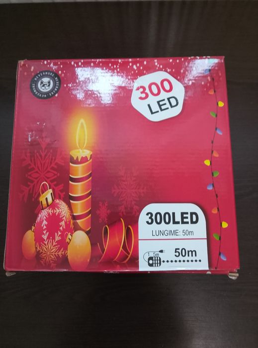 Instalație multicolor de exterior ghirlandă