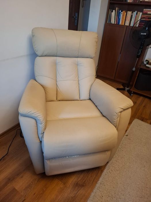 Cantus FOTOLIU CU FUNCTIE RELAX in metal, plastic, textil, piele bej