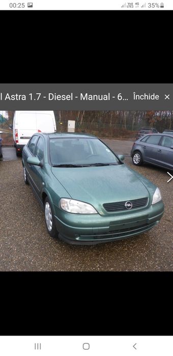 Vând Opel Astra G, 1,7 DTI puțin rulată, cu motorul acela fiabil Isuzu