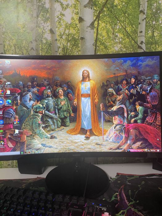 Pc gaming si monitor 75 hz curbat samsung