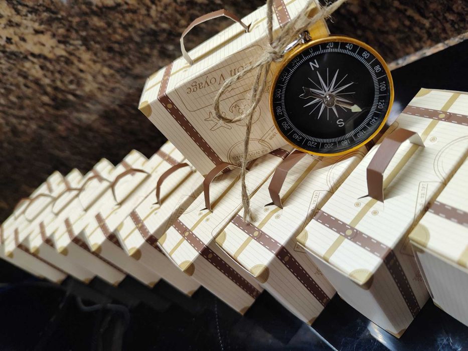 Коледна топка златно огледало