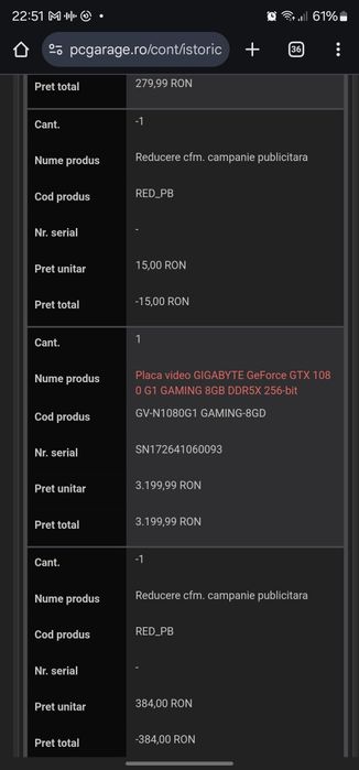 Placa video GIGABYTE GeForce GTX 1080 G1 GAMING 8GB DDR5X 256-bit