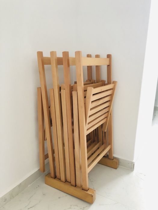 Scaun pliant lemn - fag (scaune noi)