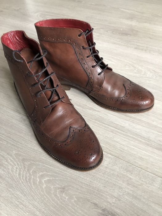 Итальянские кожанные ботинки 44р