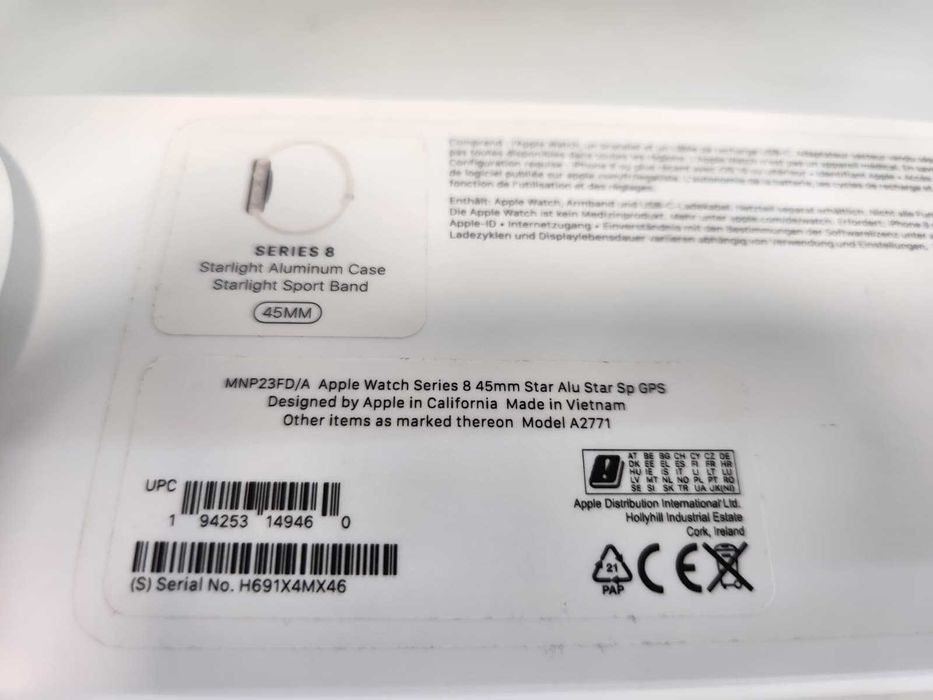 Apple Watch Seria 8 GPS 45mm (Ag8 Tudor1/B73904) – Garantie 2 Ani!