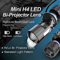 Автомобильные светодиодные лампы с двойными линзами Bi-LED A82 H4