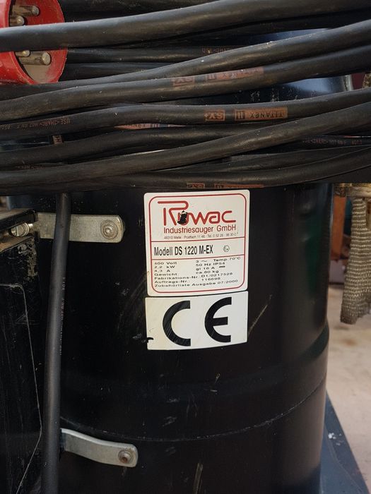 Индустриална прахосмукачка. Ruwac model DS 1220 M-EX