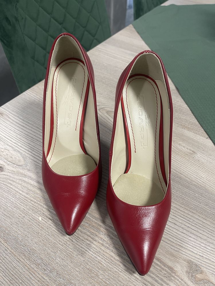 Pantofi stiletto piele, mărimea 37