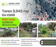 Teren 3342 mp cu casa in Rusca Montana