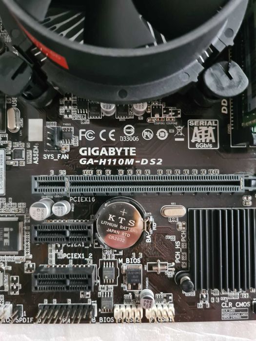 Kit Gigabyte H110 + i5 6500 + 16gb ddr4 socket LGA 1151,cooler,shield