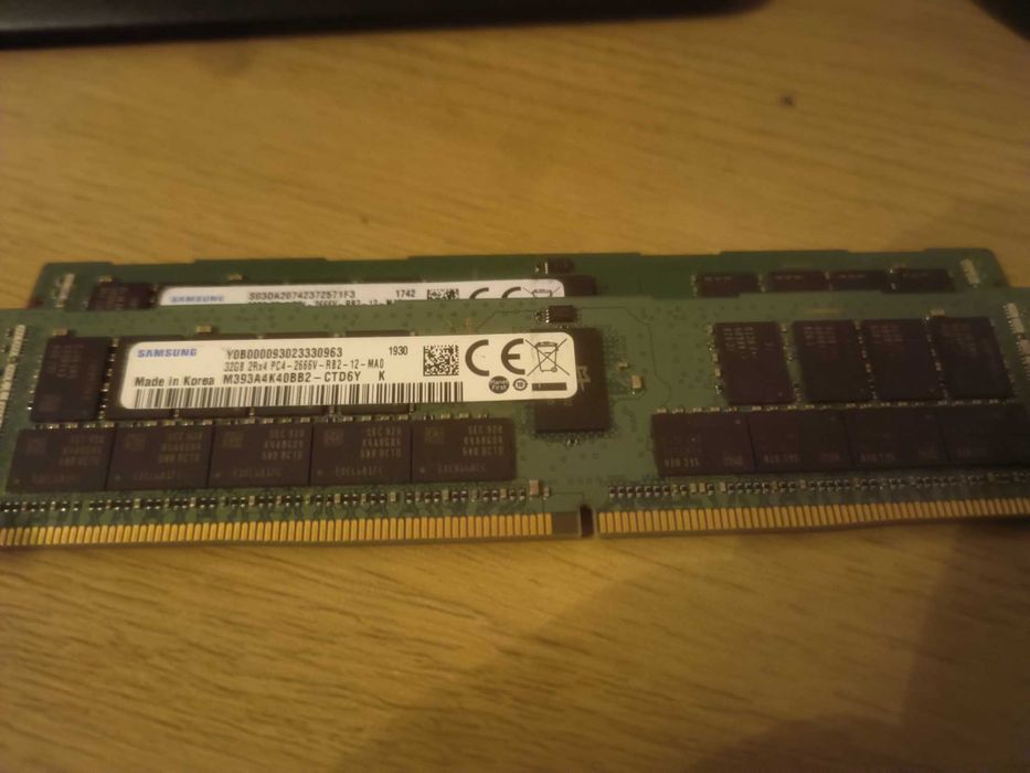 Kit 2x RAM server Samsung 32GB DDR4 ECC REG 2666MHz – 64GB total