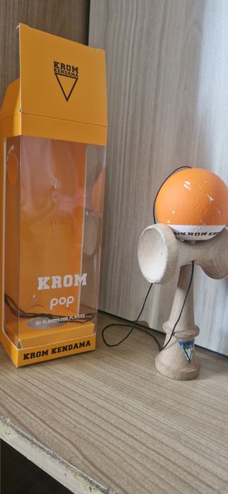 Kendama krom pop rubber portocalie