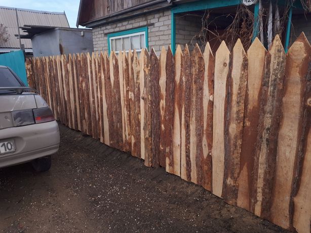 Забор деревянный, высота 1.5 метра .изготовление и установка