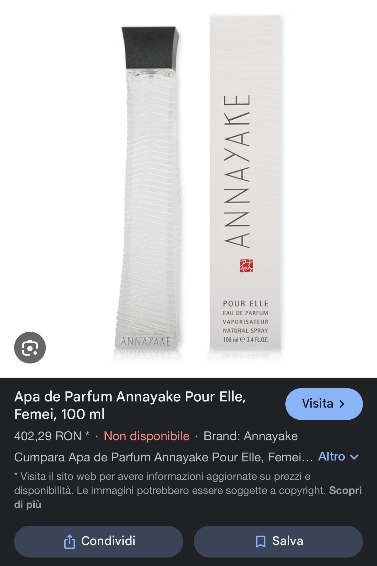 Parfum Annayake 10ml (femei)