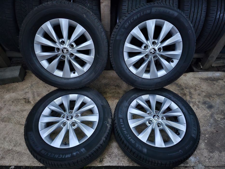 Jante aliaj 16" Skoda/Volkswagen/Seat/Audi 5×112 cu anvelope 215/60/16