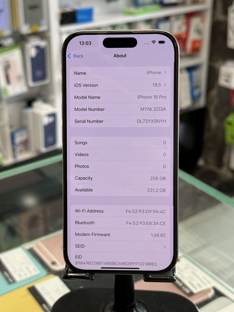Apple iPhone 16 Pro 256GB Natural Titanium