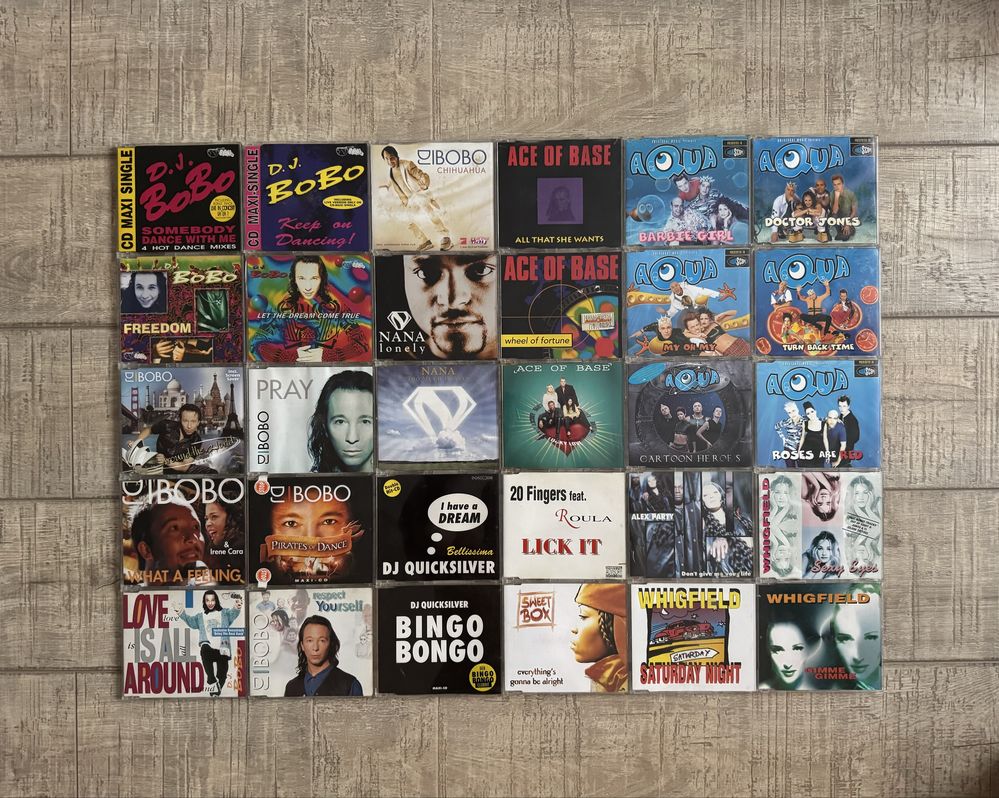 Pachet 2 - 60 maxi singles (MCD) muzica Eurodance anii 90