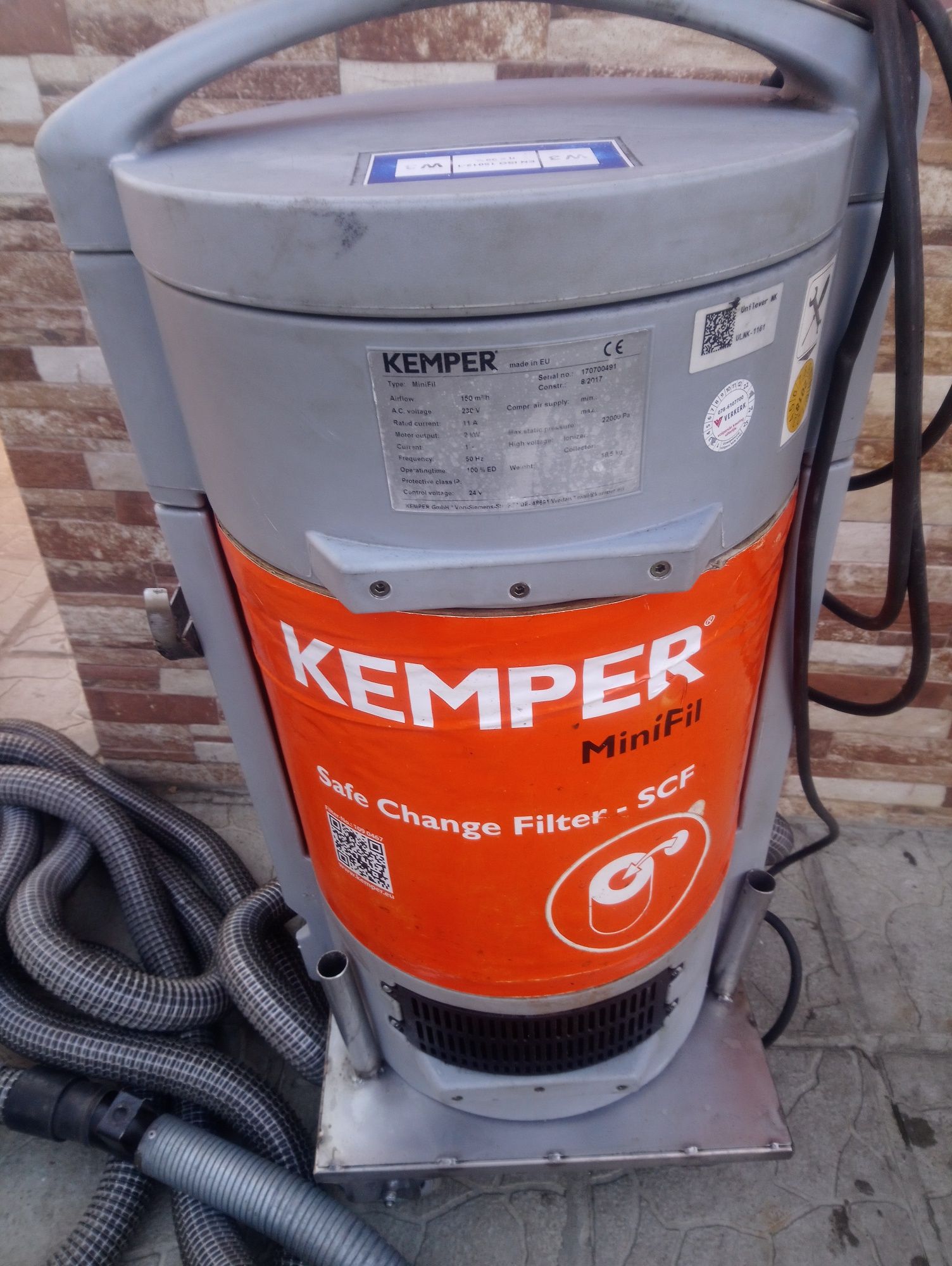 KEMPER Mini Fill Високовакумен Аспиратор за заварочен Дим