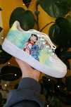 Custom Air Force 1 Lilo & Stitch, nike af1, adidasi pictati manual