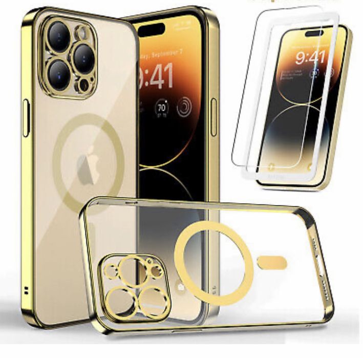 Husa Wireless Brighht + Folie Sticla Curbata Iphone 11/12 PRO/PRO MAX