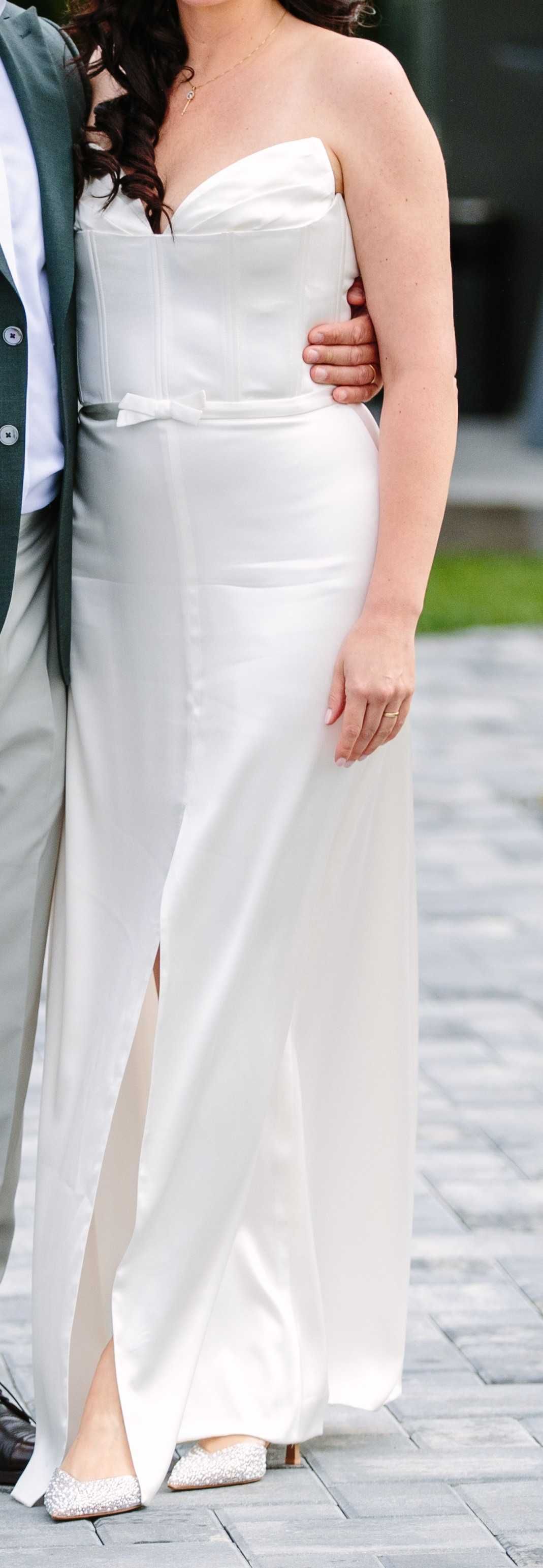 Rochie mireasa din matase - unicat