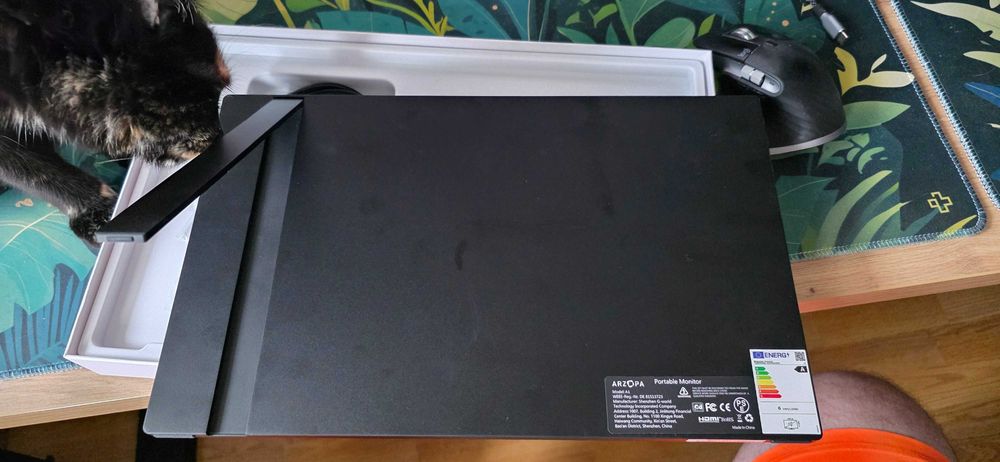 Monitor portabil LED IPS Arzopa A1 Travel 15.6'", Full HD, 60Hz, HDR