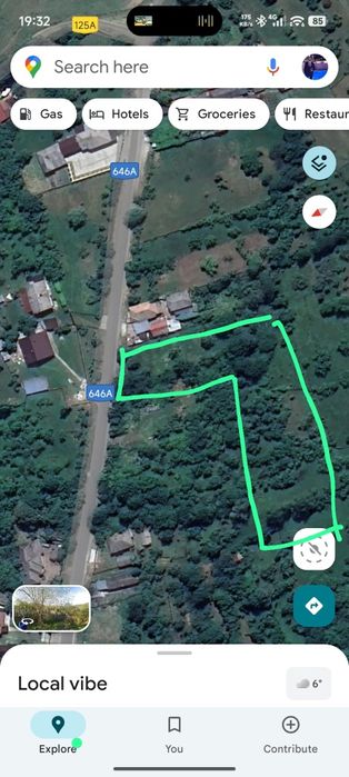 Vând teren Bărbătești - Vâlcea 4€ mp 2300mp