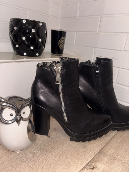 Зимни кожени боти