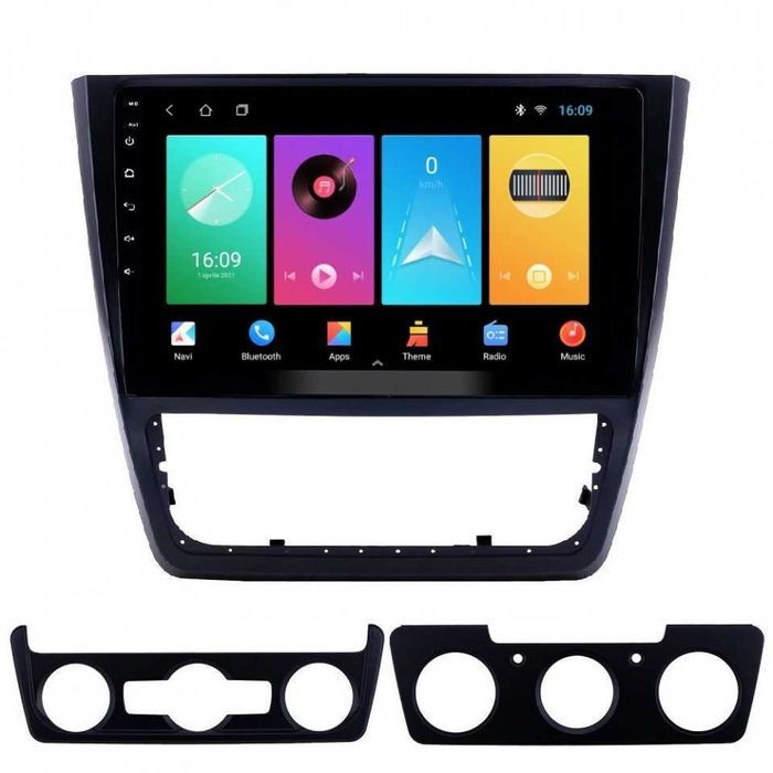 NAVIGATIE Android 14 SKODA Yeti 5L 2009-2014 1/8 Gb CarPlay +CAMERA